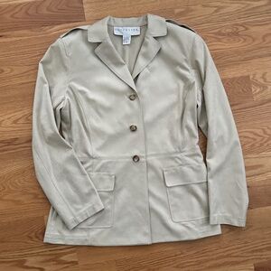 Doncaster Vintage Tan Ultrasuede Blazer (8)